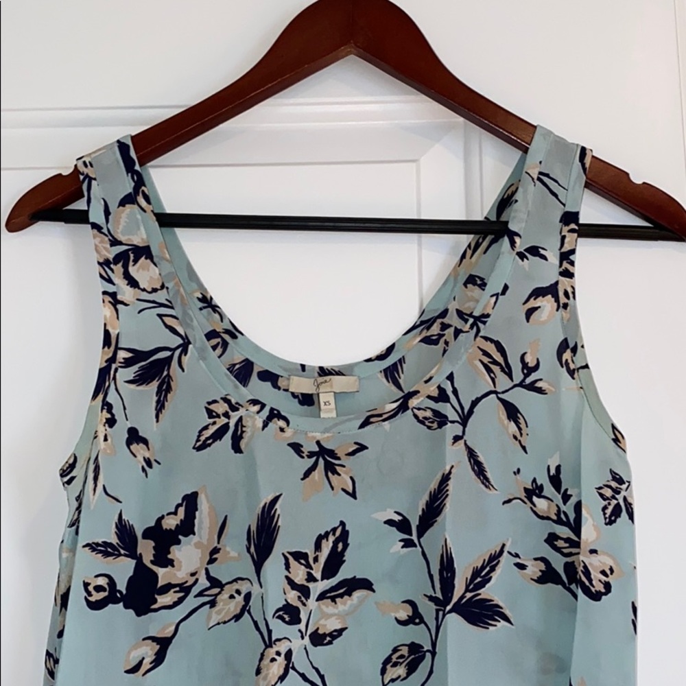 Joie light blue silk tank